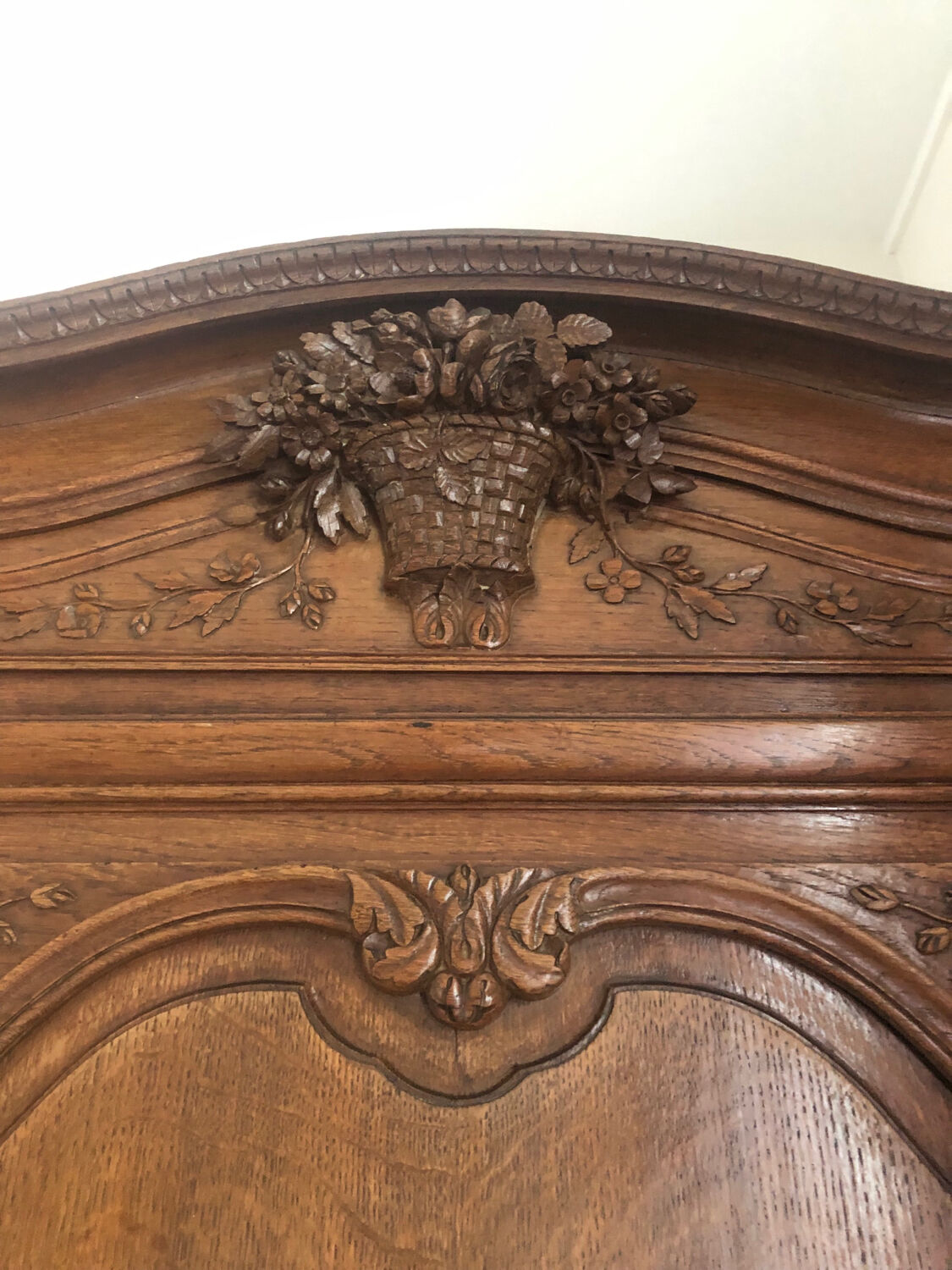 Antique solid wood wardrobe