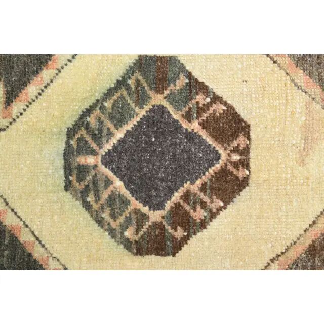 Vintage Turkish hand-knotted runner 112x358