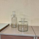 Paire de vases en verre Design