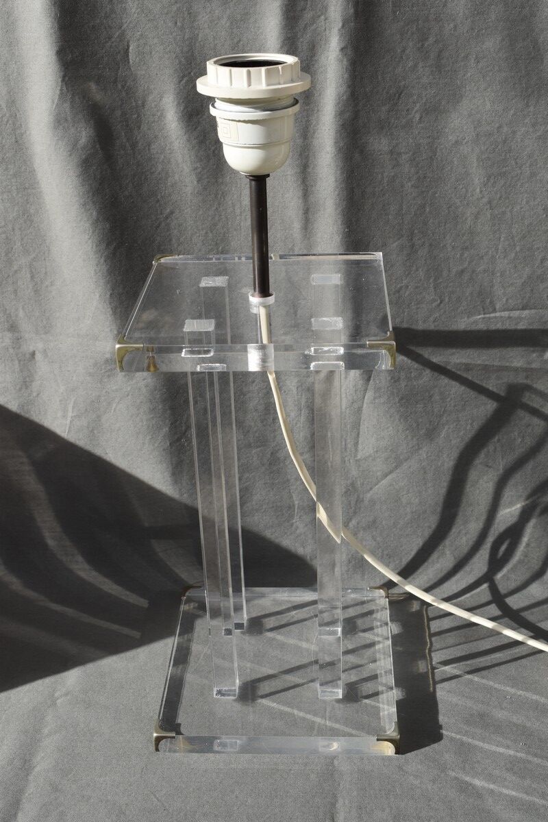 Lamp David Lange plexiglas 1970