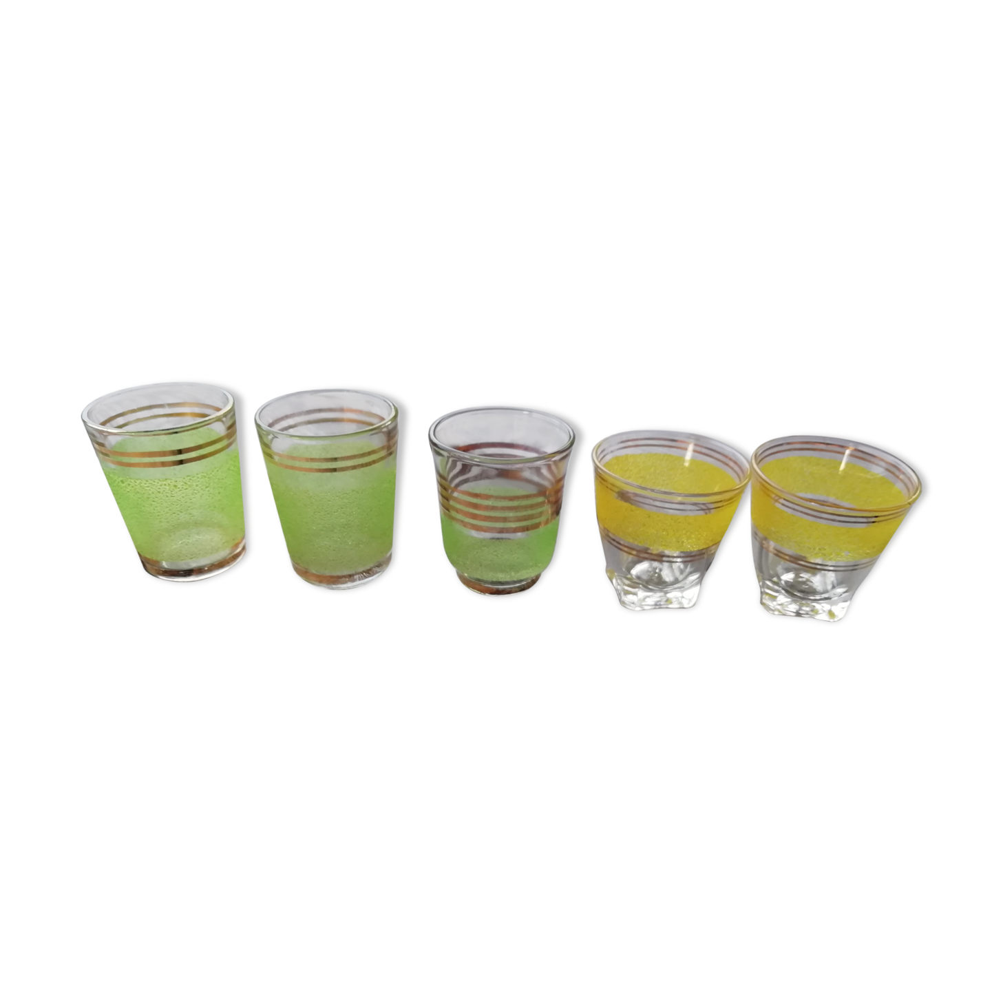 Granite liqueur glasses