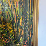 Signed forest landscape painting