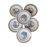 Assiettes creuses Faïence Sarreguemines modèle Phocéen