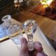 Engraved glass carafe – 1950s-60s