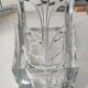 Large stylish crystal vase, floral/palm shape. High 30 cm