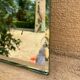 Vintage beveled mirror