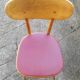 Baumann skai, foot compass zone 1955 Scandinavian vintage Chair