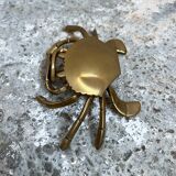 Vintage brass ashtray crab
