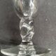 4 large conical glasses