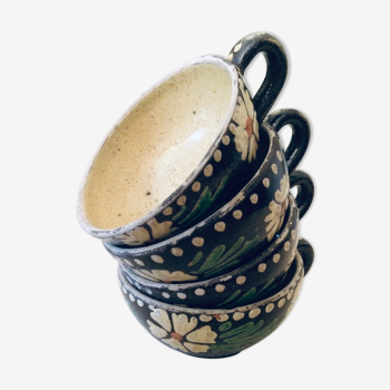 Old Marnaz terracotta cups