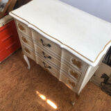Louis XV style chest of drawers, oak, 1970