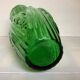 Grand vase verre vert de Julius Stolle art déco