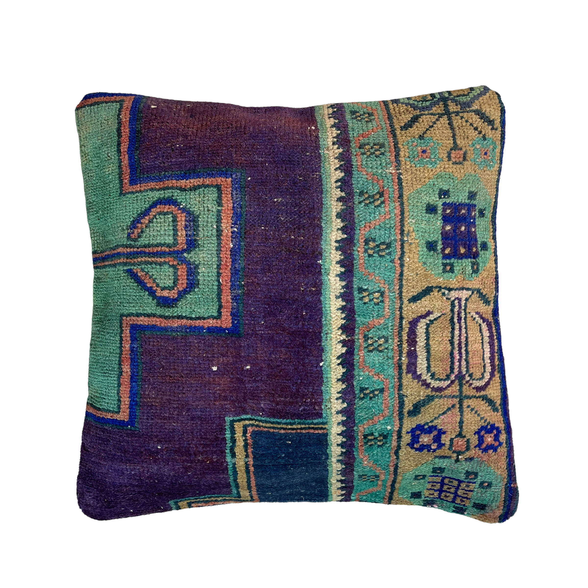 Vintage turkish rug cushion cover 45 x 45 cm