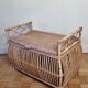 Storage box, vintage rattan bench, 80 cm