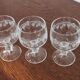 Set of 5 glasses aperitif on foot decoration grapes and vine shoot Luminarc
