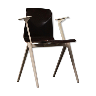 Chair Galvanitas S22 armrests Ebony / Grey