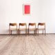 Set of 4 chairs 71 in teak by Niels O. Møller, JL Moller, Mid Century
