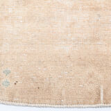 3x12 Classic Turkish Vintage Runner Rug, Handmade Vintage Rug, 3x12 Runner Rug, Brown Beige Rug,