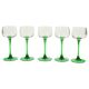 Lot de 10 verres à vin d'Alsace Vintage Luminarc Base Verte
