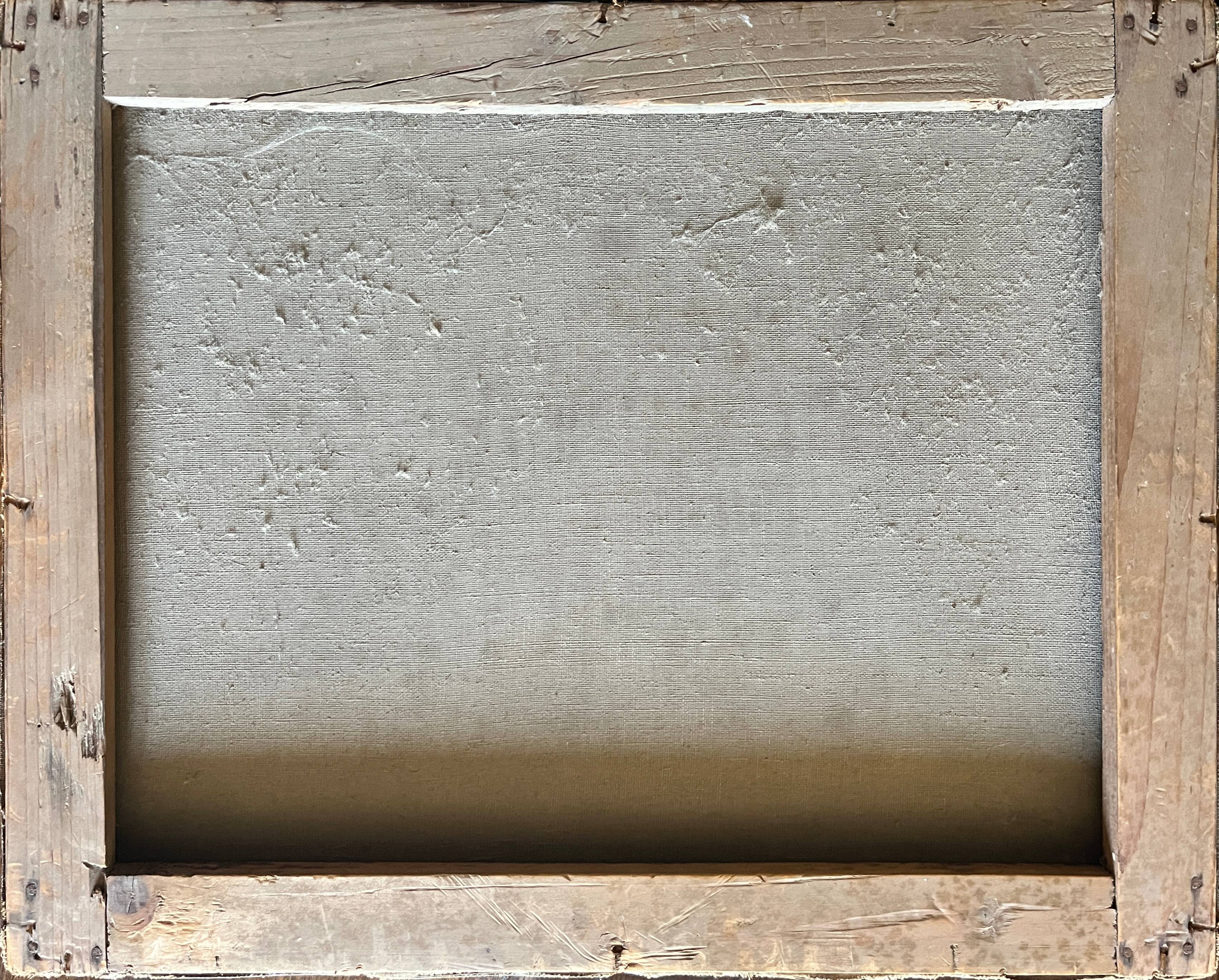 HST painting "Still life with peaches and roses" Paul Edouard Deligny (1864-