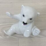 Porcelain polar bear cub