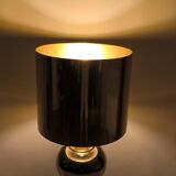 Magnificent large Italian lamp from the 1960s, ceramic / gold.