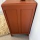 Commode vintage bois terra cotta art déco