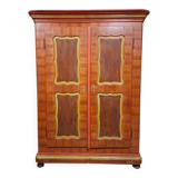 Polychrome Alsatian wardrobe – 19th century