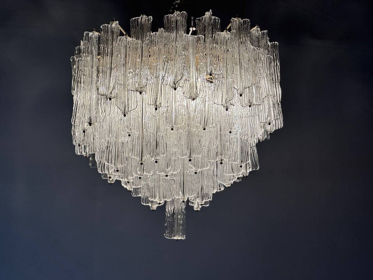 “Free Form Chandelier” By Venini, Model Created In 1968 By Osvaldo Borsani