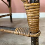 Vintage rattan armchair