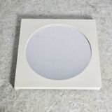 "space age" mirror, steel, 70s.