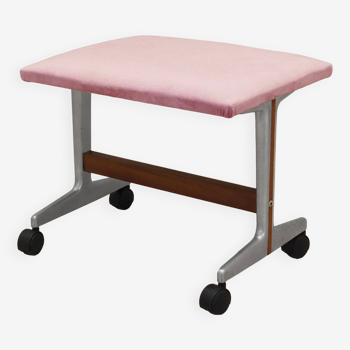 Pink footrest, Danish design, 1960s, production: Denmark