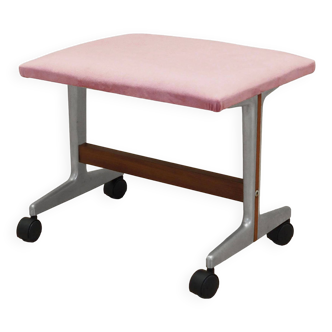 Pink footrest, Danish design, 1960s, production: Denmark