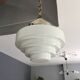 Murano glass and chrome suspension