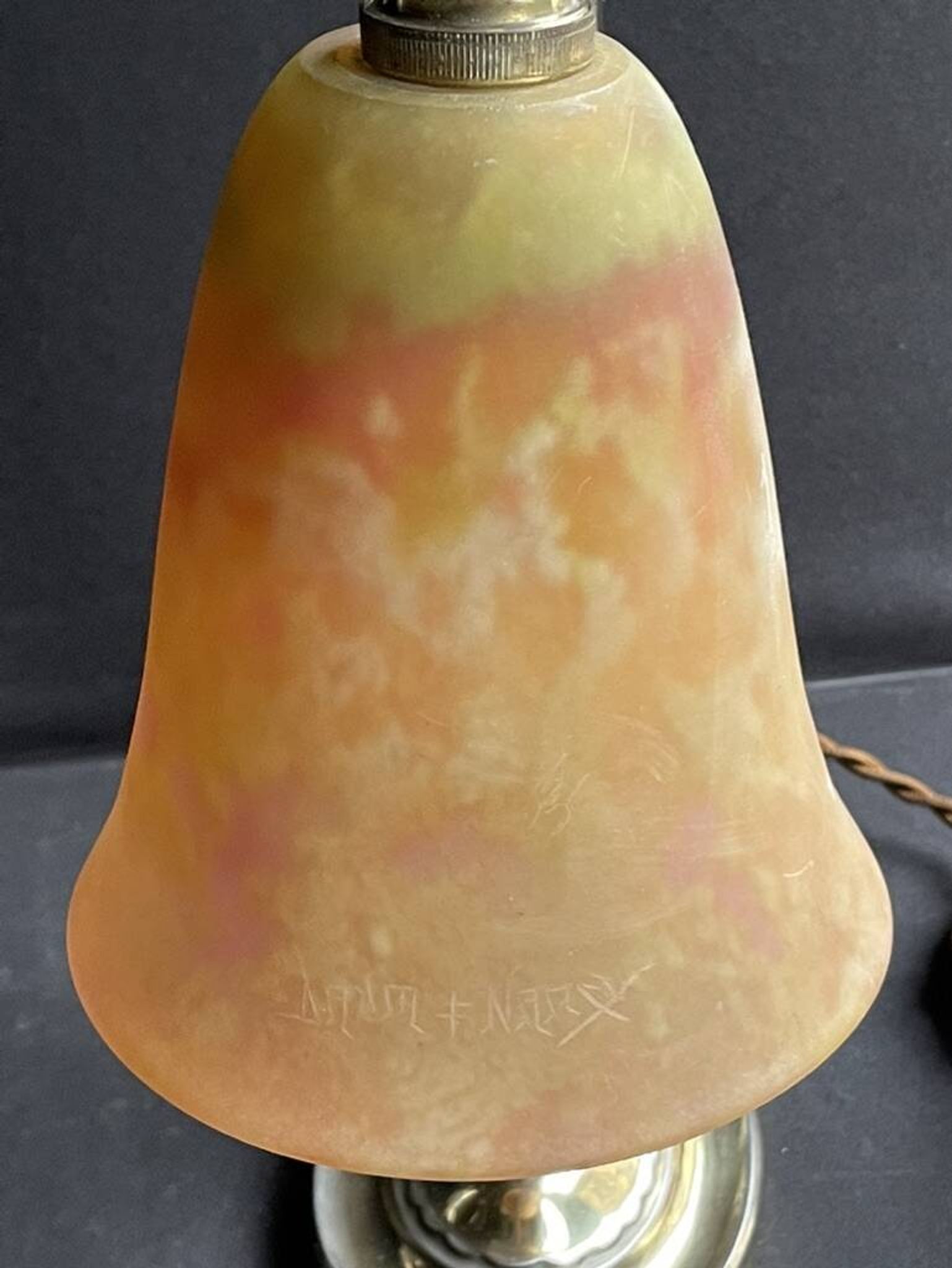 Lampe de bureau – Daum Croix de Lorraine Nancy