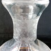 St. Louis crystal decanter, "Mélancolie" model, late nineteenth early twentieth century