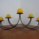 Brutalist Iron Candleholder, 1960s
