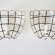 Pair of wall lamps in vintage mother-of-pearl shell shape