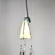 Ceiling lamp in glass, United States, 1950s