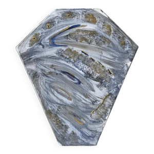 vase en porcelaine peint, - 1990