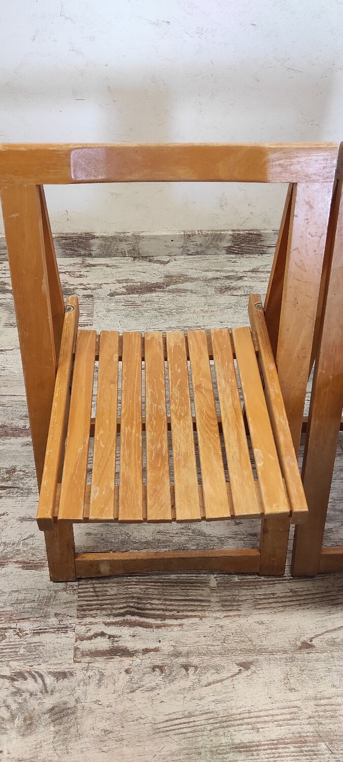 Vintage Aldo Jacober Style Folding Chairs