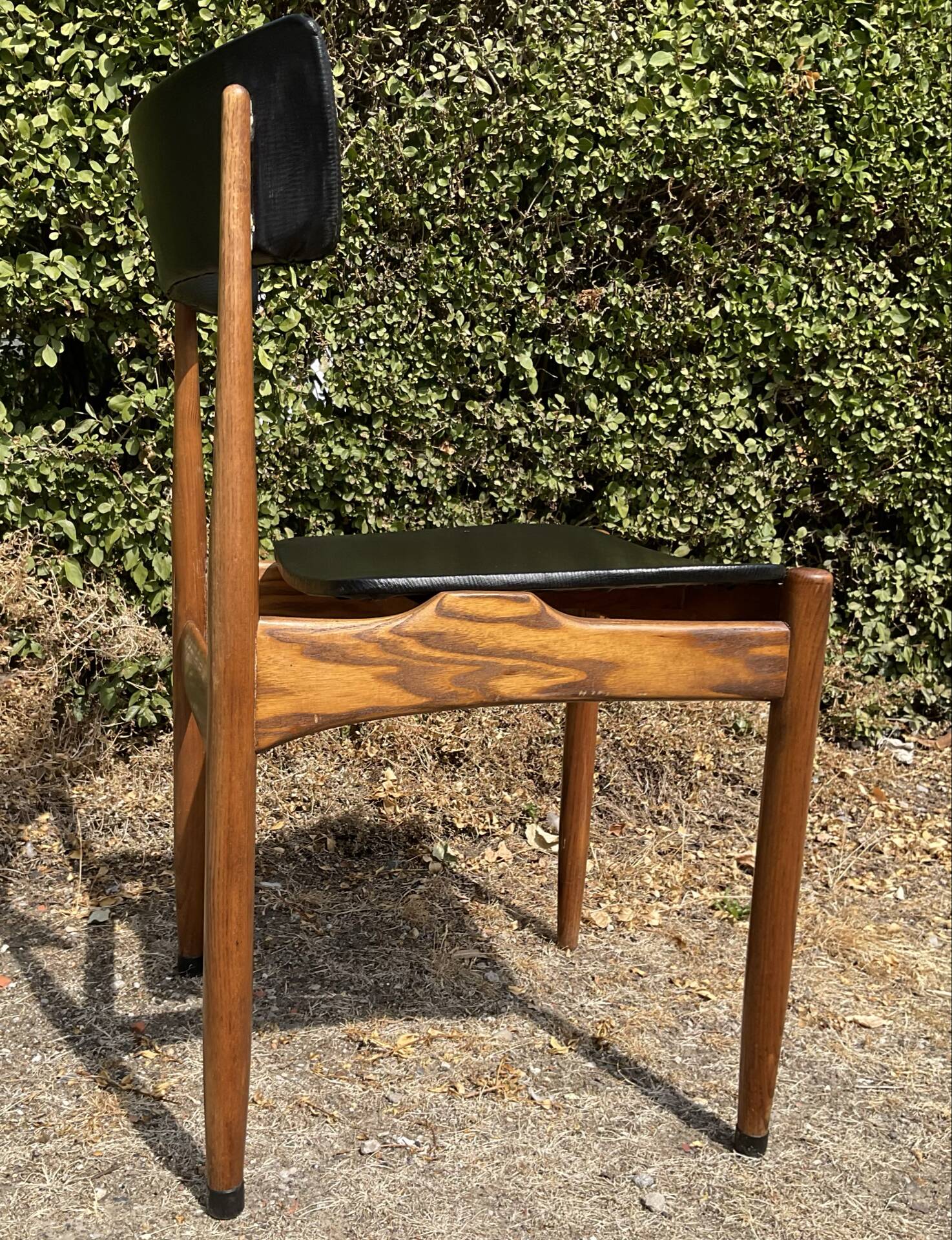 Chaise scandinave des années 60 en palissandre massif 