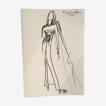 Christian Dior: pretty fashion illustration and beautiful press photography