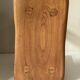Vintage solid elm stool from the 70s