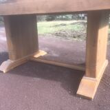 Dining table 1940 Art Deco walnut