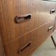 Vintage Danish teak hairdresser from the 1960s stamped Ag Spjel Kobber.