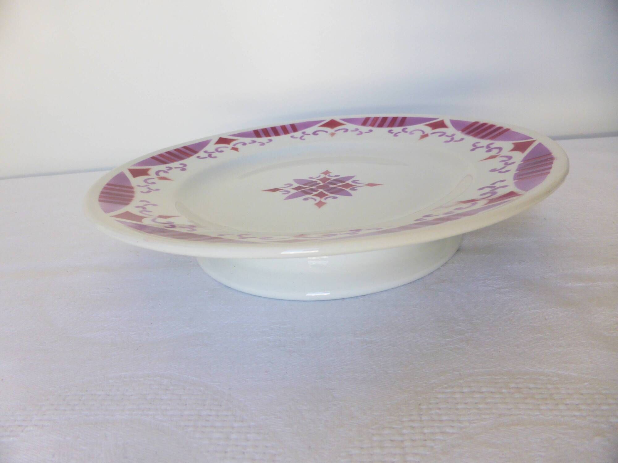 Dish on pedestal compote Moulin des Loups Madeleine 2106177