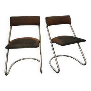 Paire de chaises cantilever