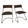 Pair of 1970 cantilever chairs, chrome