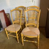 Duo of mulched Provencal chairs